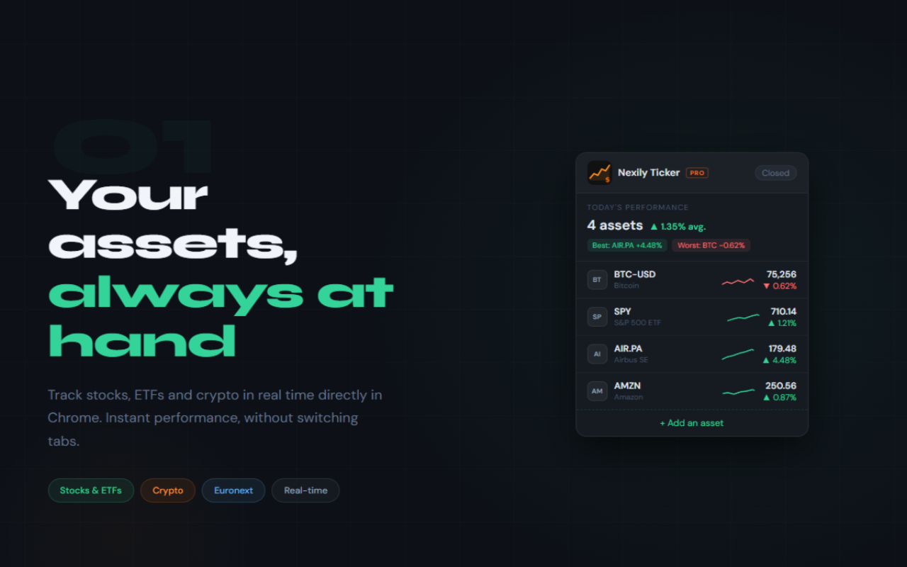 ticker screenshot 1